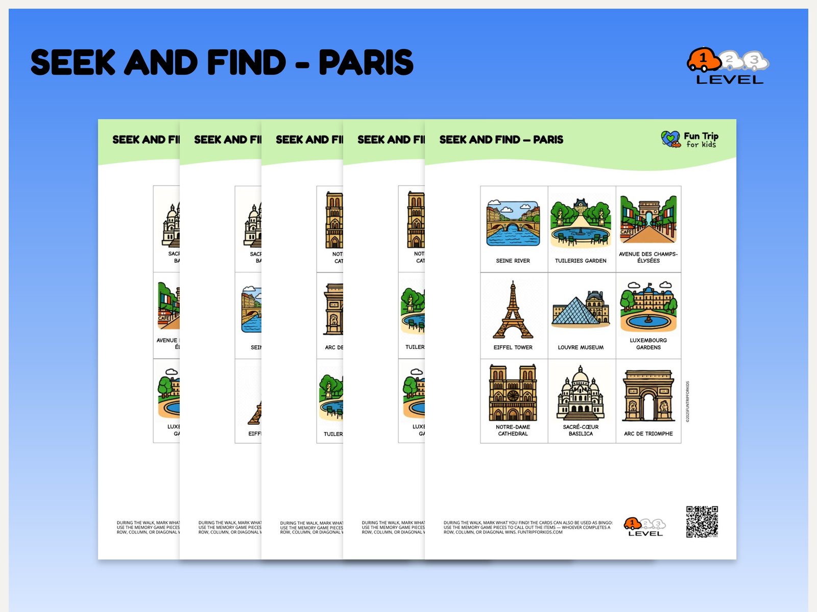Seek and Find — paris (EN) level 1