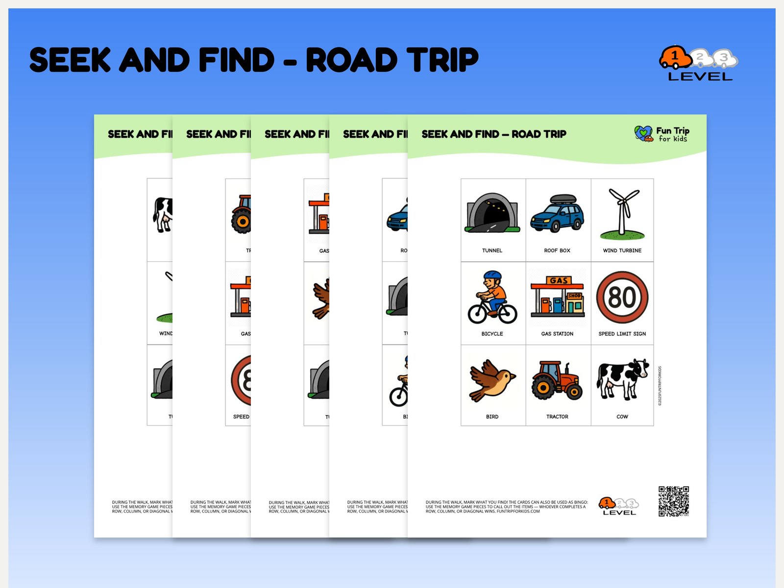 Seek and Find — road (EN) level 1