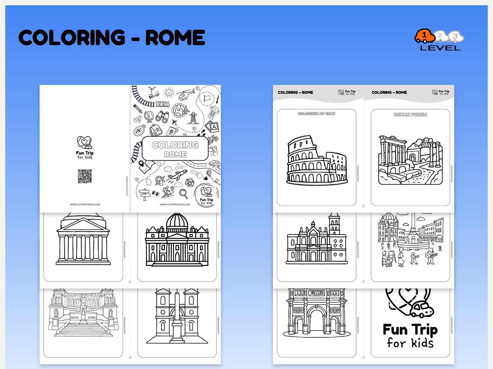 Coloring — roma (EN) level 1