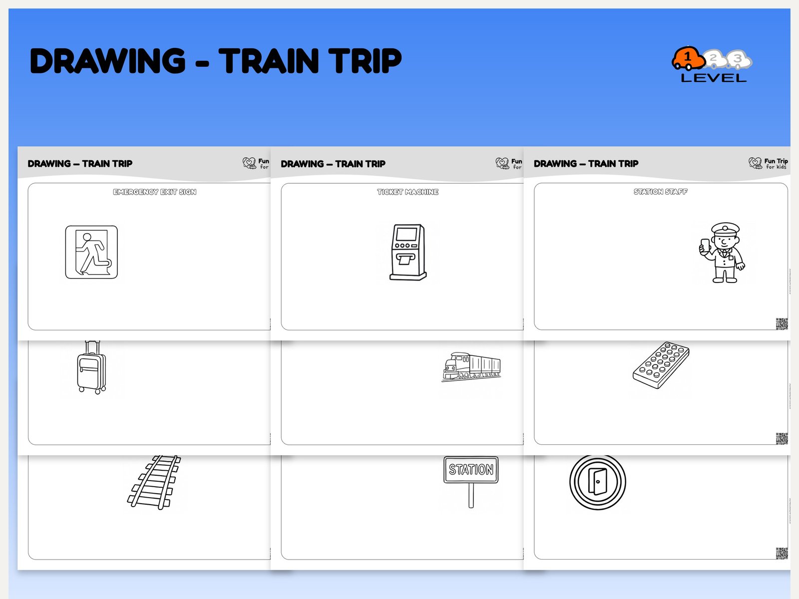Drawing — train (EN) level 1